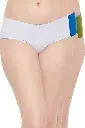 Pack of 3 Mid Waist Hipster Panties with Inner Elastic - Cotton