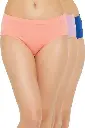 Pack of 3 Mid Waist Hipster Panties with Inner Elastic - Cotton